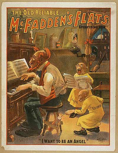 a mischievious character lights dynamite under the player's chair while another sings with mouth wide open