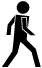 stick figure of person walking
